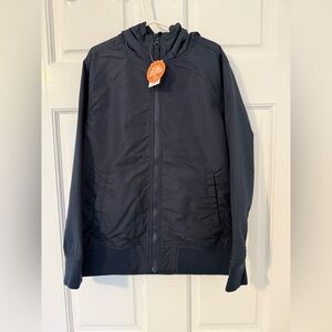 The Children’s Place Boys Navy Hoodie Windbreaker Jacket Fleece Lined NWT Size M